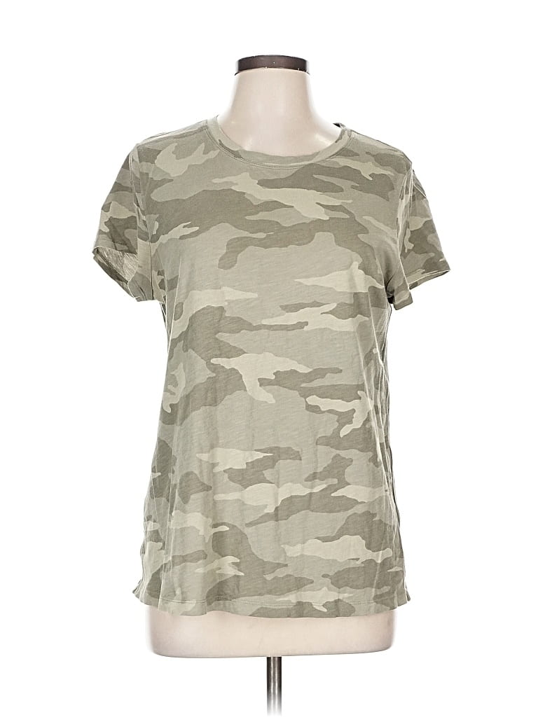 Pre-owned Athleta Short Sleeve T-shirt In Green