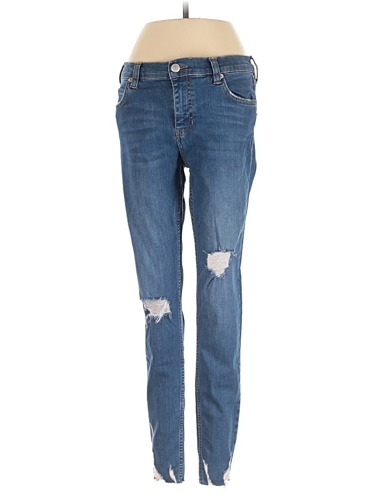 Pre-owned Free People Jeans In Blue