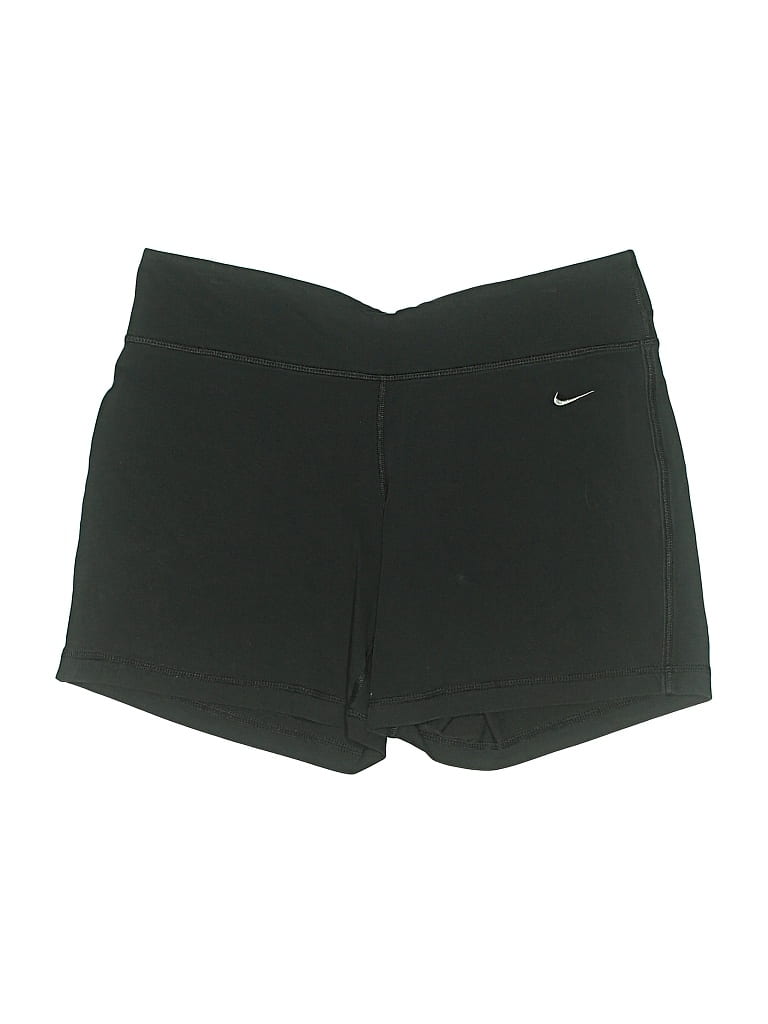 Pre-owned Nike Faux Leather Shorts In Black