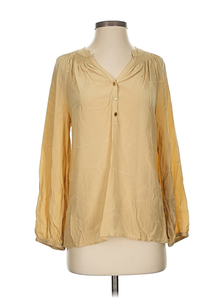 LILLY PULITZER Pre-owned 3/4 Sleeve Blouse In Gold