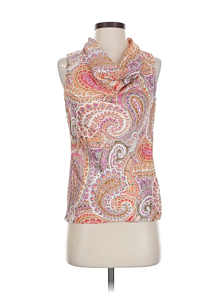 Pre-owned Banana Republic Sleeveless Blouse In Orange