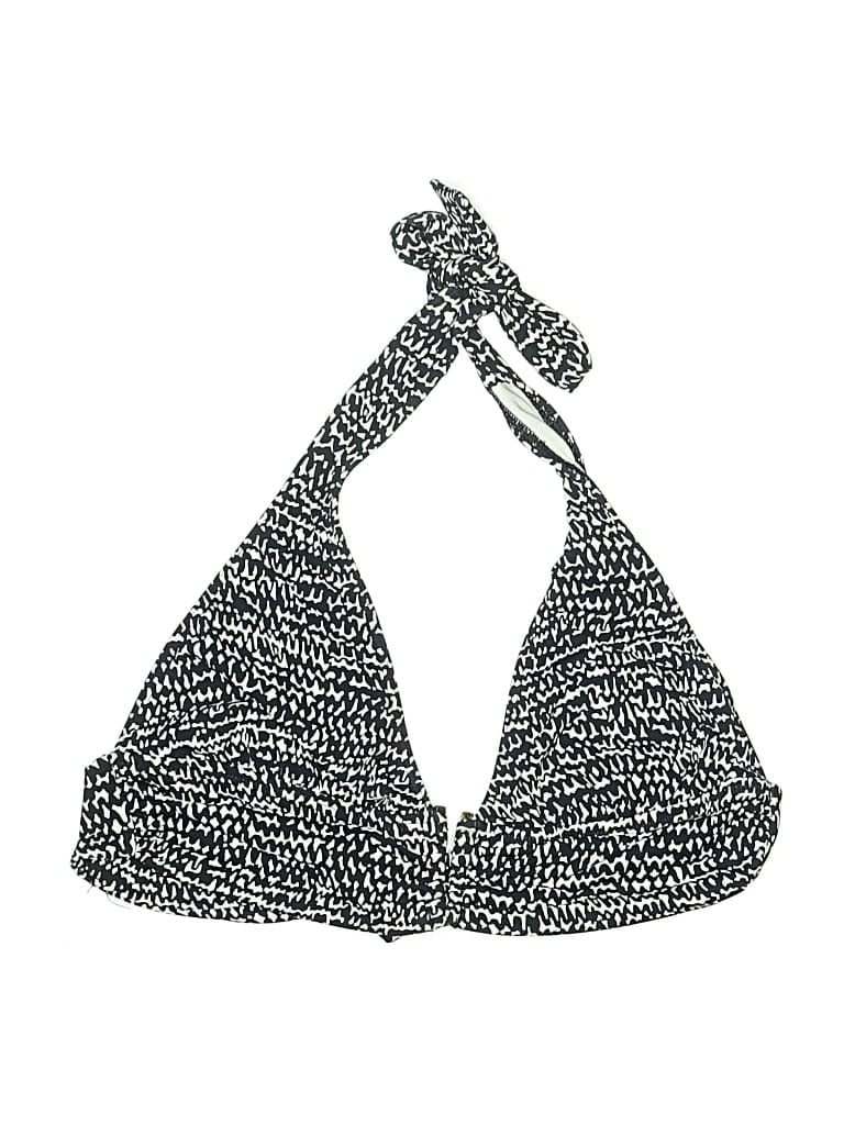 Pre-owned La Blanca Swimsuit Top Black Tweed Pattern Swimwear