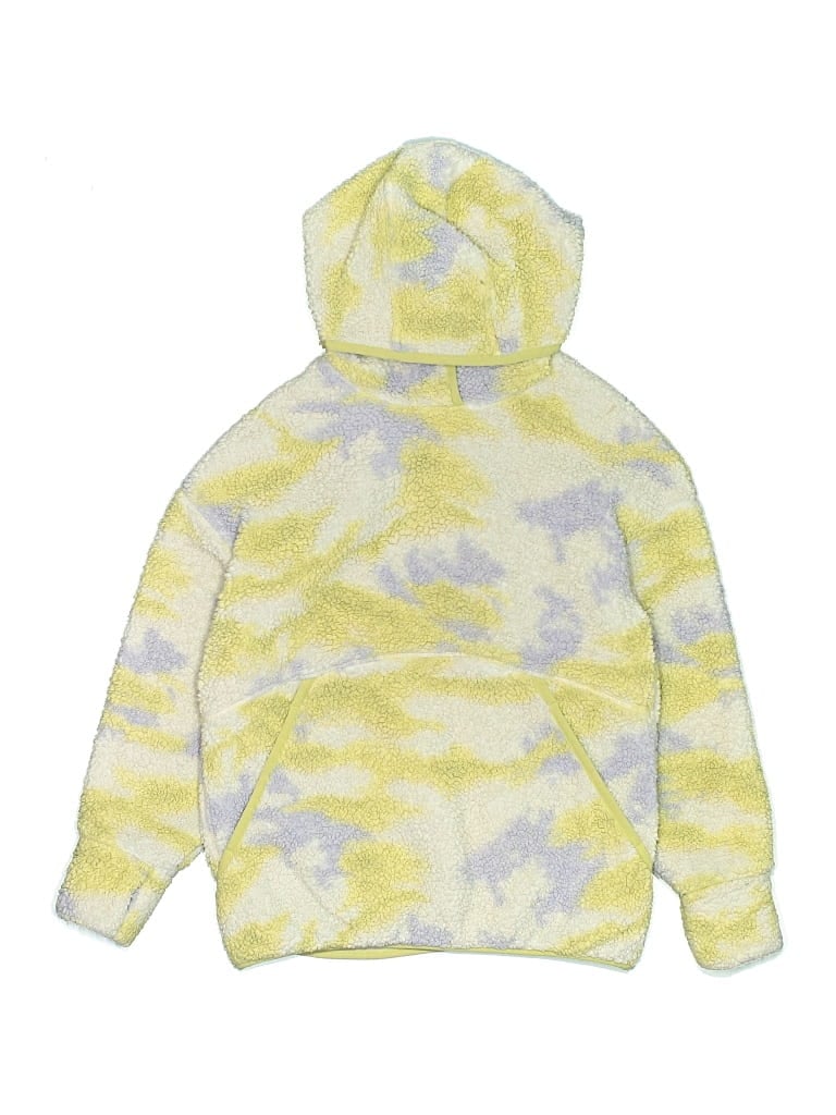 Pre-owned Athleta Girl Kids' Pullover Hoodie In Yellow