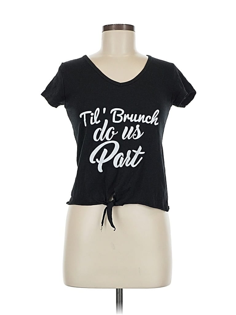 Pre-owned Assorted Brands Short Sleeve T-shirt In Black