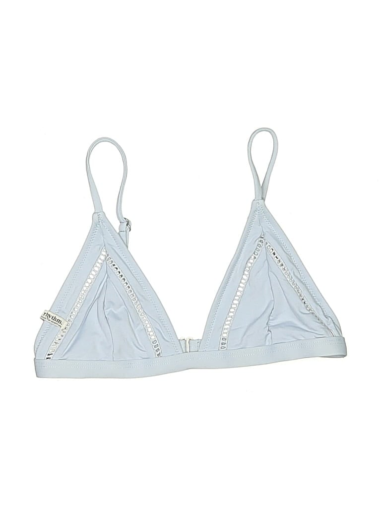 Click to view more detailed imagery on our partner's website Pre-owned Rhythm Swimsuit Top Silver Swimwear