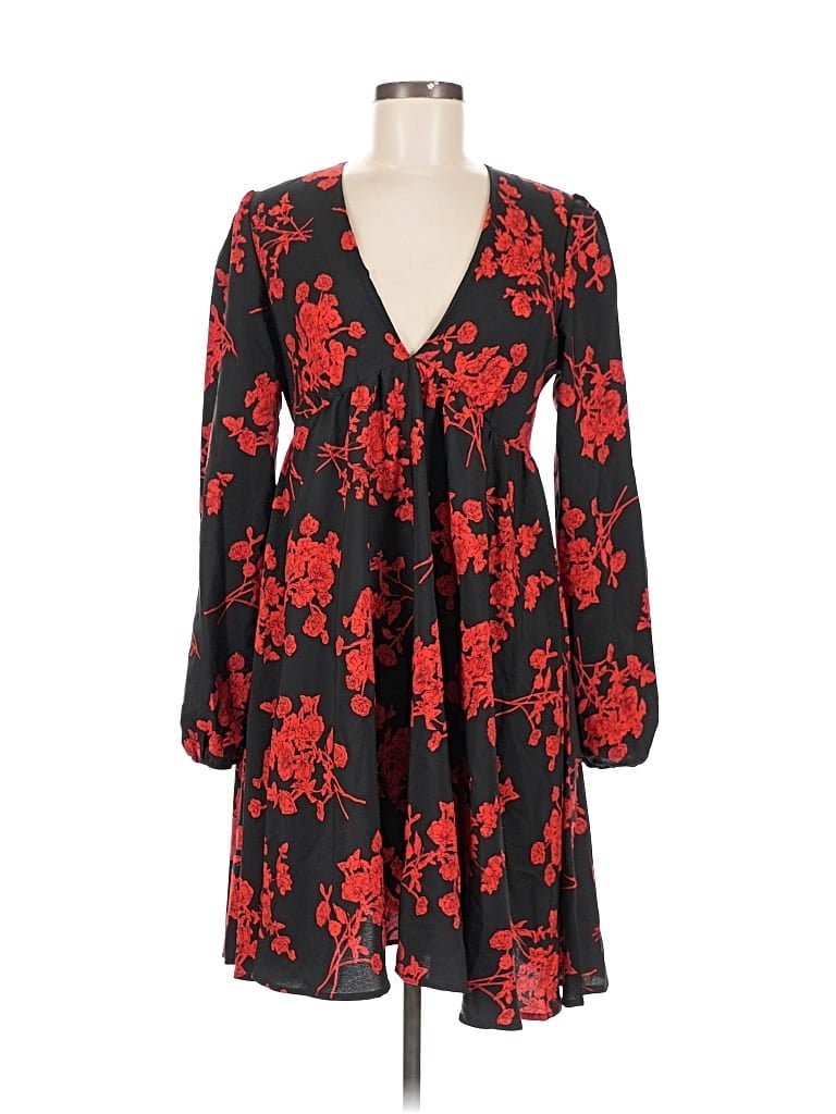 Pre-owned Shein Casual Dress In Black