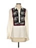 Raoul Color Block Ivory Sleeveless Blouse Size 4 - photo 1