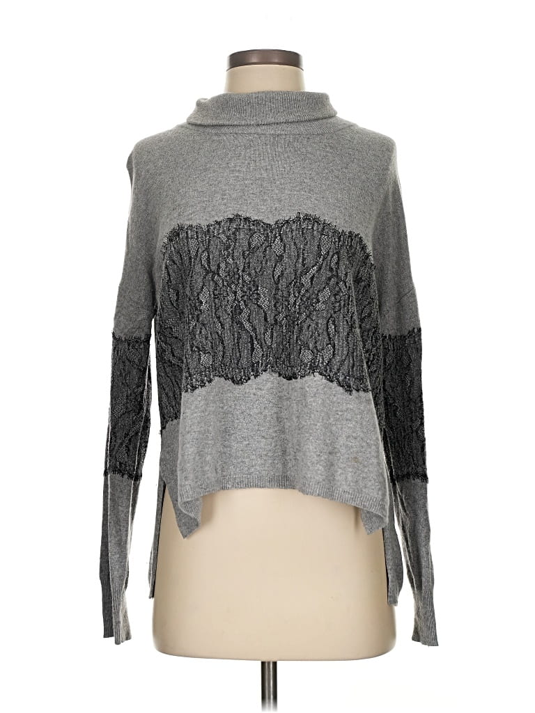 Pre-owned Karen Millen Turtleneck Sweater In Gray