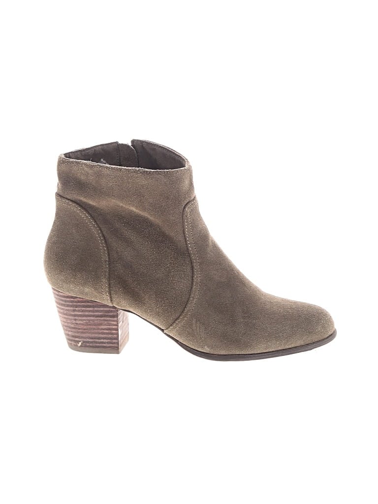 Pre-owned Sole Society Ankle Boots In Green