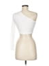 Shein White Sleeveless T-Shirt Size 6 - photo 2