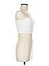 Shein White Sleeveless T-Shirt Size 6 - photo 4