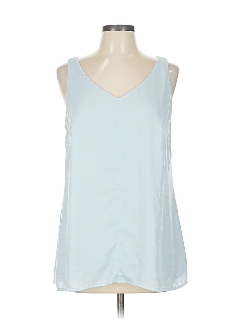 Pre-owned G.i.l.i. Got It Love It Sleeveless Blouse In Blue