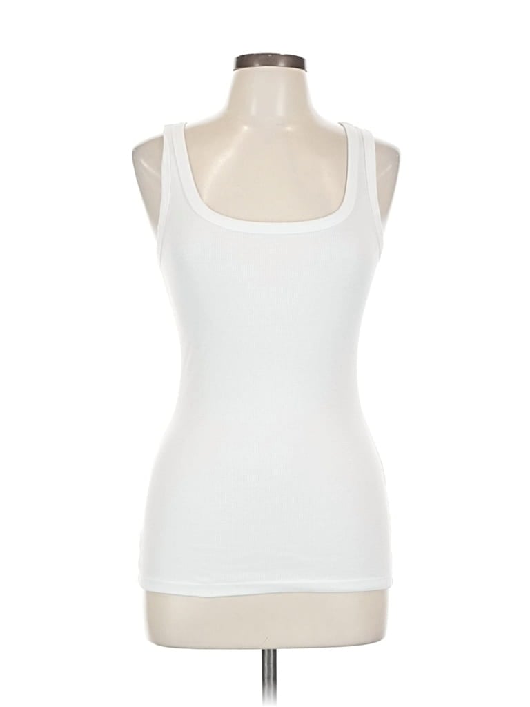 Pre-owned Felina Tank Top White Strapless Neckline Tops