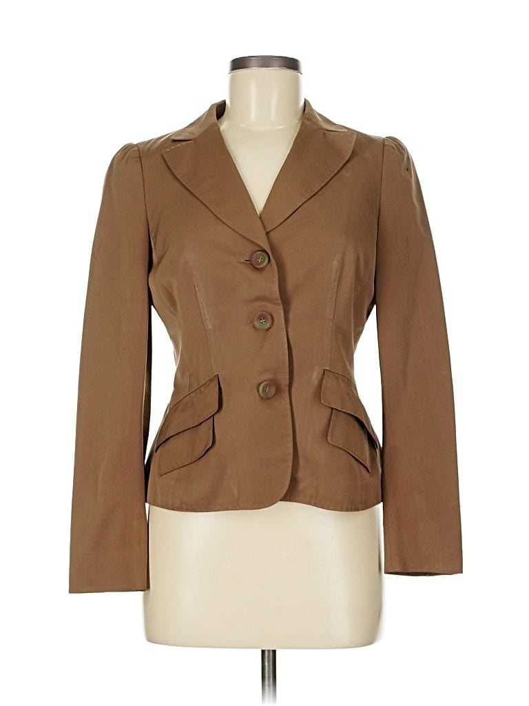 Pre-owned Rena Lange Blazer Jacket In Brown