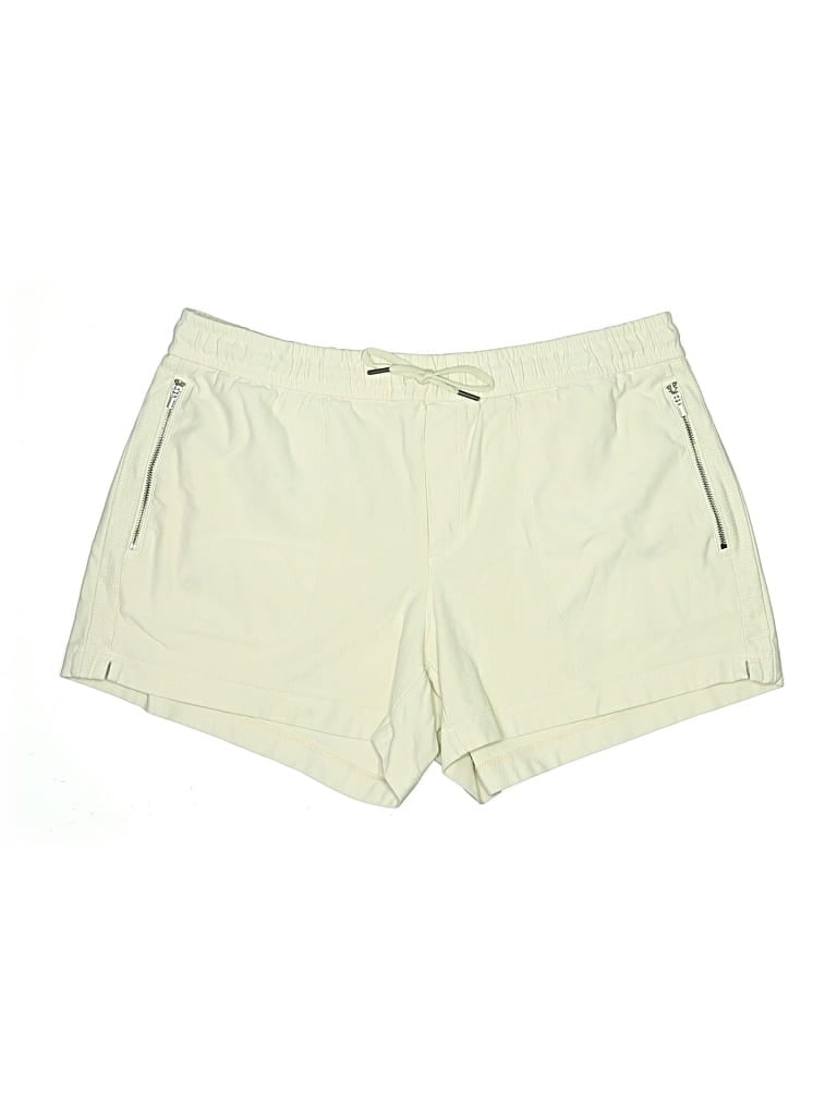 Pre-owned Athleta Khaki Shorts In Green