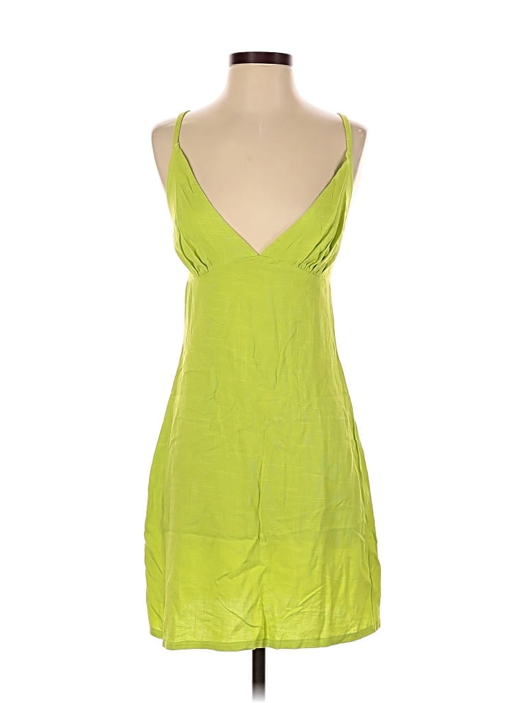 Pre-owned Prettylittlething Cocktail Dress In Green
