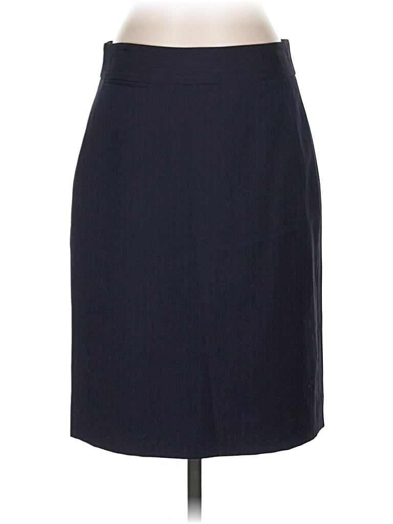 Pre-owned J.crew Factory Store Wool Skirt In Blue