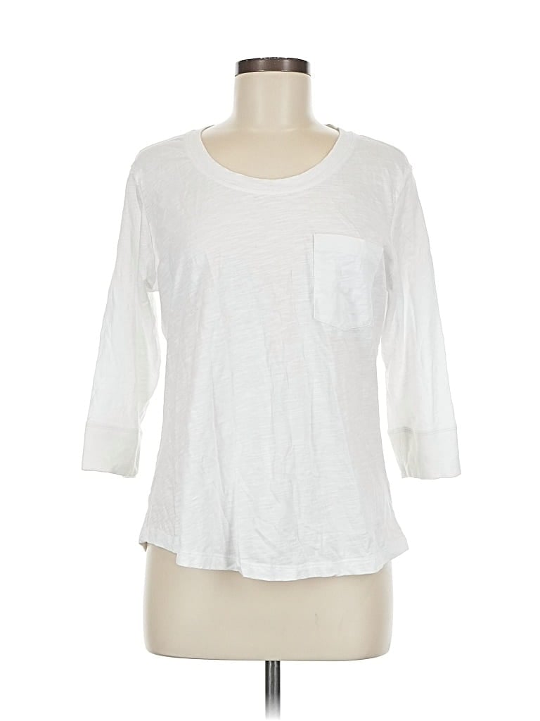 CABI Pre-owned 3/4 Sleeve T-shirt In White