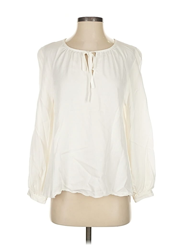 Click to view more detailed imagery on our partner's website Pre-owned Club Monaco 3/4 Sleeve Blouse In White