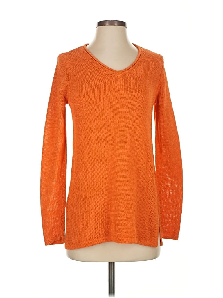 Pre-owned J. Mclaughlin Pullover Sweater In Orange