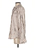 DKNY Print Tan Long Sleeve Blouse Size S - photo 5