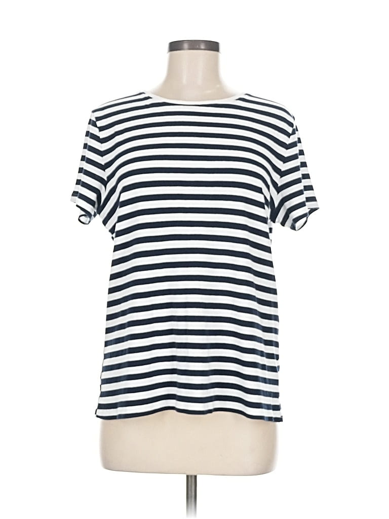 Pre-owned Croft & Barrow Short Sleeve T-shirt In White