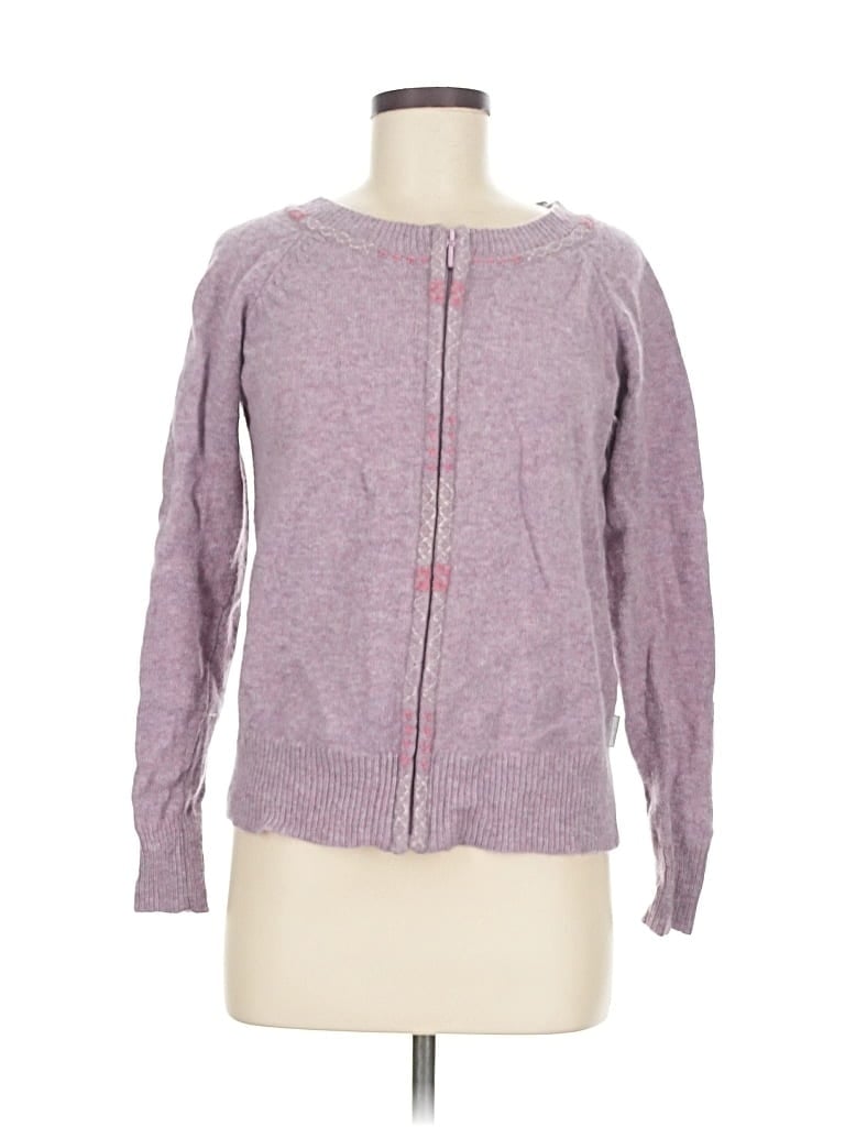 Pre-owned Woolrich Cardigan Sweater In Purple