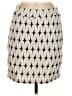 Renee C. Chevron-herringbone Ivory White Casual Skirt Size M (petite) - photo 1