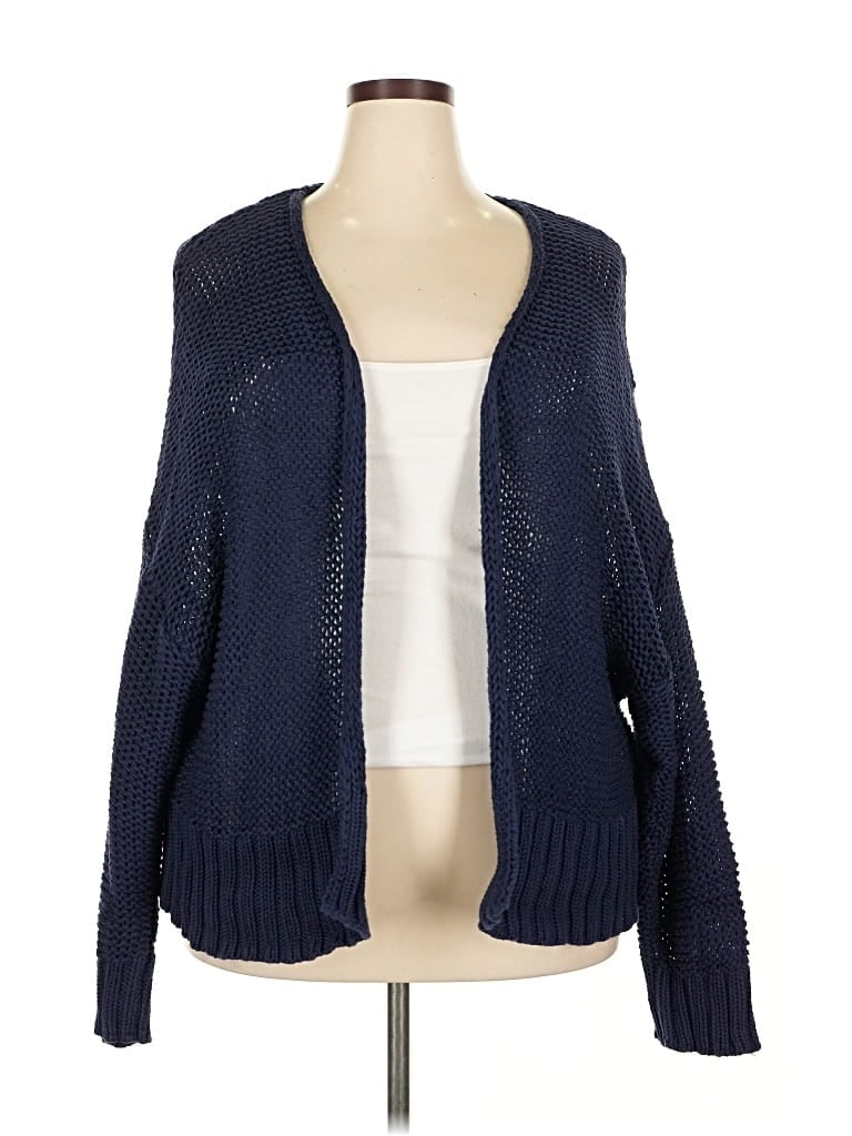 Pre-owned Aerie Cardigan Sweater In Blue