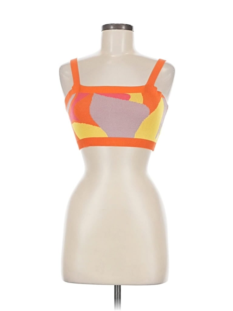 Pre-owned Unbranded Cardigan Sweater In Orange