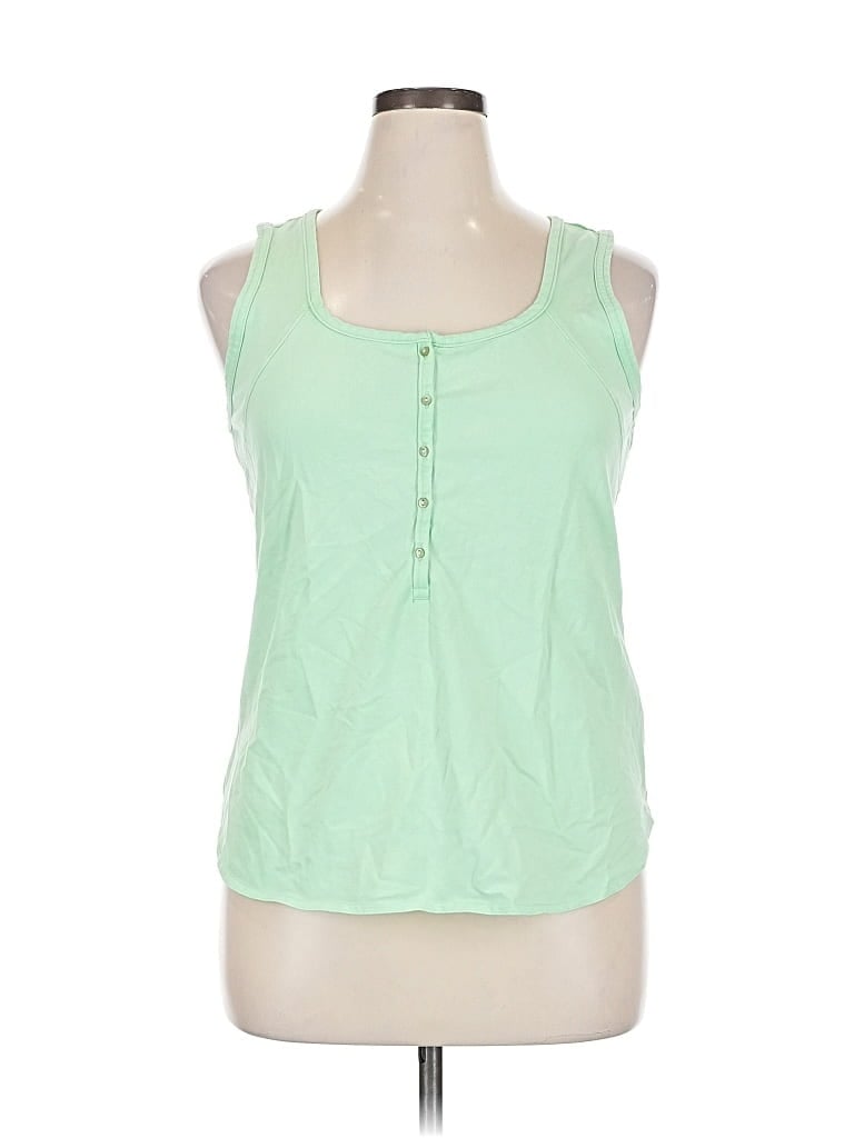 Click to view more detailed imagery on our partner's website Pre-owned Prana Sleeveless Top Green Scoop Neck Tops