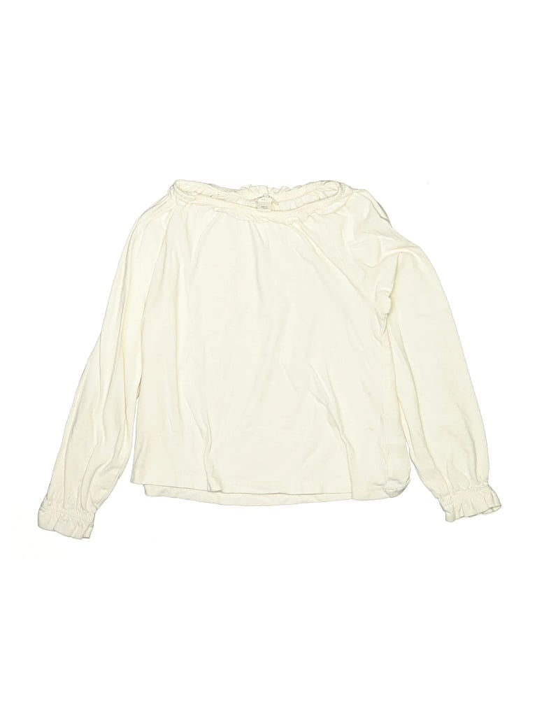 Click to view more detailed imagery on our partner's website Pre-owned Crewcuts Kids' Long Sleeve T-shirt In White