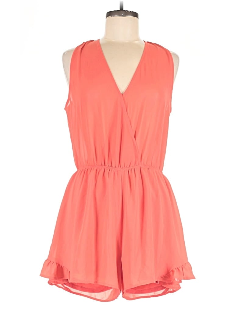 Pre-owned Astr Romper In Orange