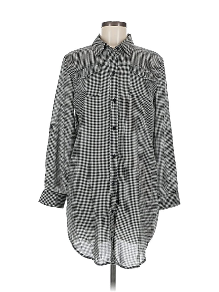 Pre-owned I Heart Ronson 3/4 Sleeve Blouse In Gray