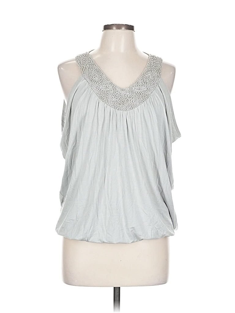 Windsor Sleeveless Blouse In Silver