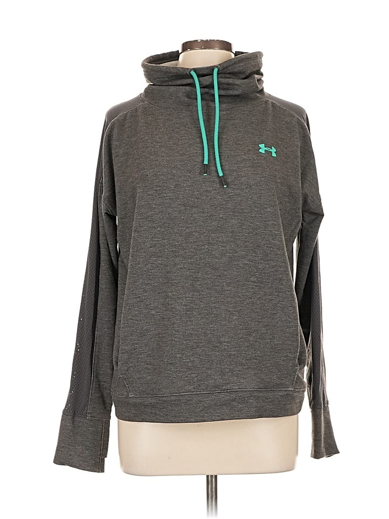Pre-owned Under Armour Pullover Hoodie In Gray