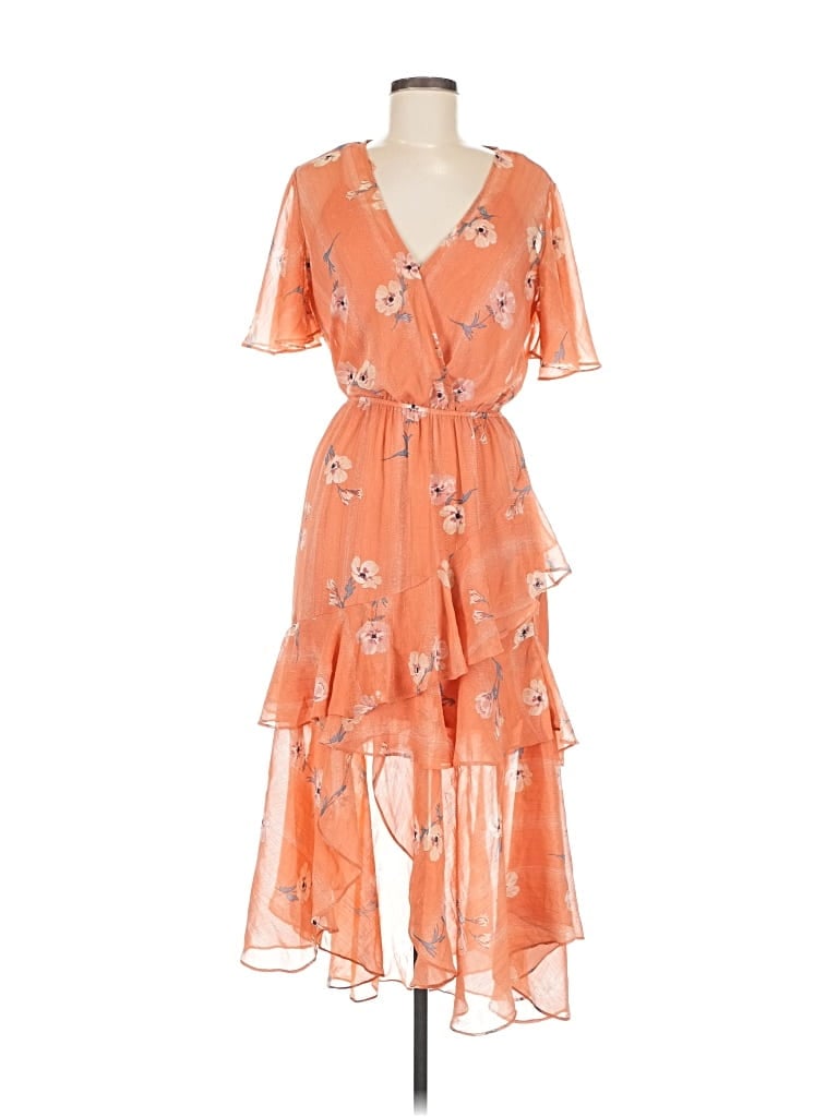 Pre-owned Lovestitch Casual Dress In Orange