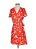 J.Crew 100% Polyester Orange Casual Dress Size 2 - photo 1