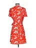 J.Crew 100% Polyester Orange Casual Dress Size 2 - photo 2