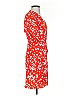 J.Crew 100% Polyester Orange Casual Dress Size 2 - photo 4