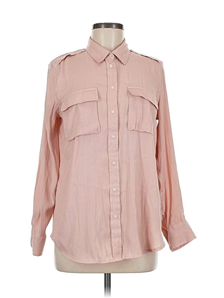 BANANA REPUBLIC Pre-owned Long Sleeve Blouse In Pink