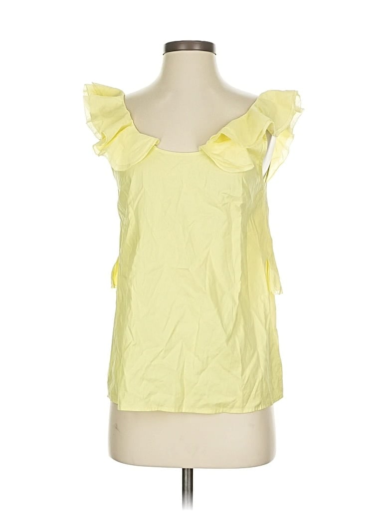 Pre-owned Rebecca Minkoff Sleeveless Blouse In Yellow