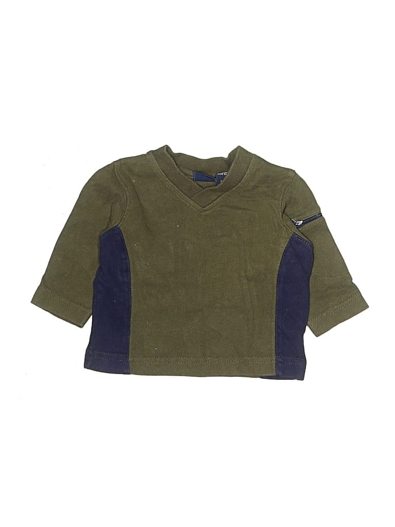 Pre-owned Cherokee Babies' 3/4 Sleeve T-shirt In Green