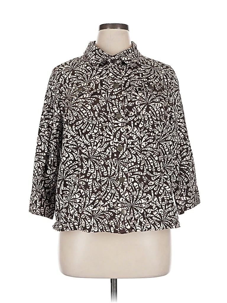 Pre-owned Cj Banks Coat In Gray