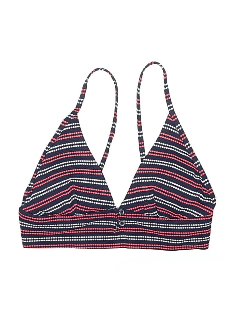 Pre-owned Aerie Swimsuit Top Blue Print Pattern Swimwear