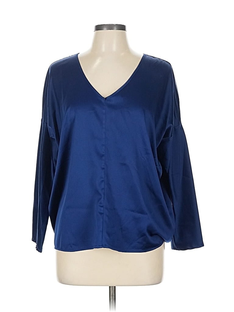 STELLA & DOT Pre-owned 3/4 Sleeve Blouse In Blue