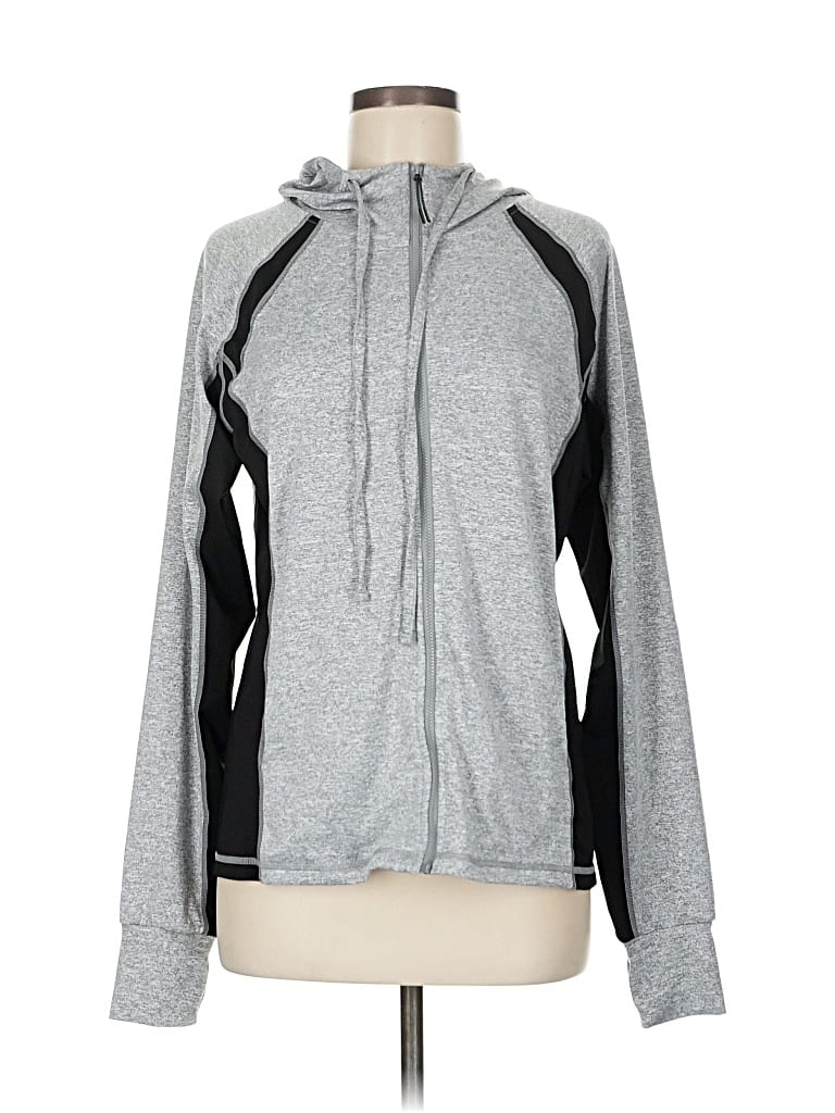 Pre-owned Jungla Zip Up Hoodie In Gray