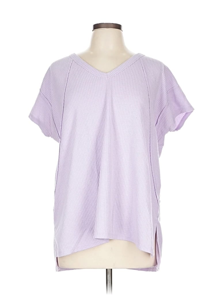 Click to view more detailed imagery on our partner's website Pre-owned Andree By Unit Short Sleeve T-shirt In Purple