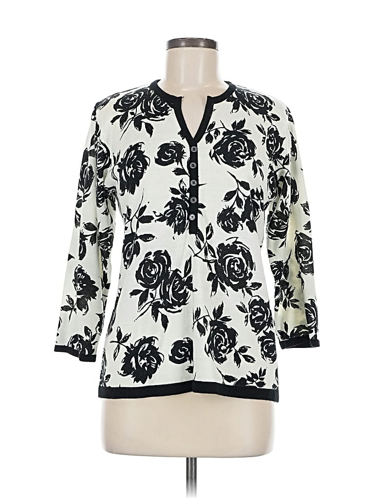 Pre-owned Cathy Daniels Pullover Sweater In White