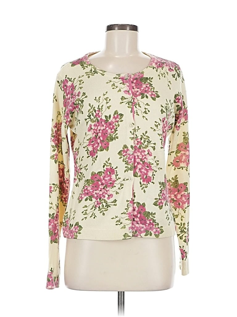 Pre-owned Villager By Liz Claiborne Pullover Sweater In White